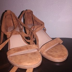 Merona lace up heels